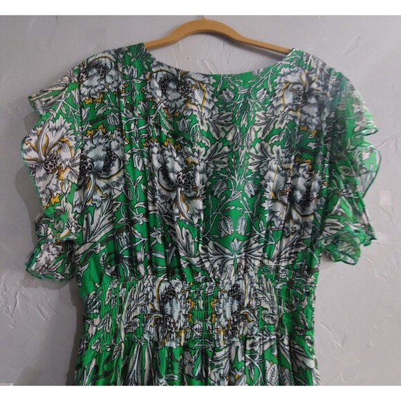 Le Ragarre Dress Women's L,made In Italy, Floral, Viscose, Silk Material,... - Picture 6 of 11